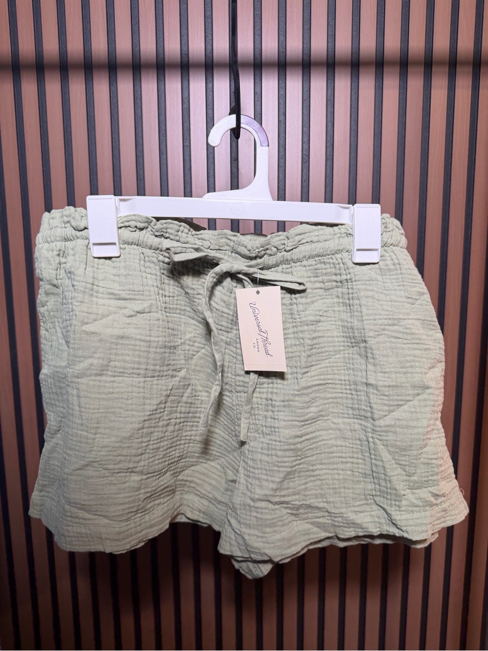 Universal Thread Light Sage High-Waist Drawstring Shorts